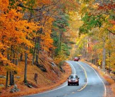 Auto Herfstkleuren